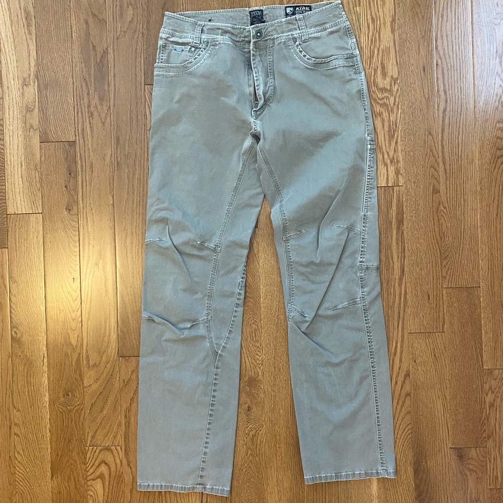 Men’s Kuhl “The Law” Full Fit Pant - Size 33x34 in washed Khaki
